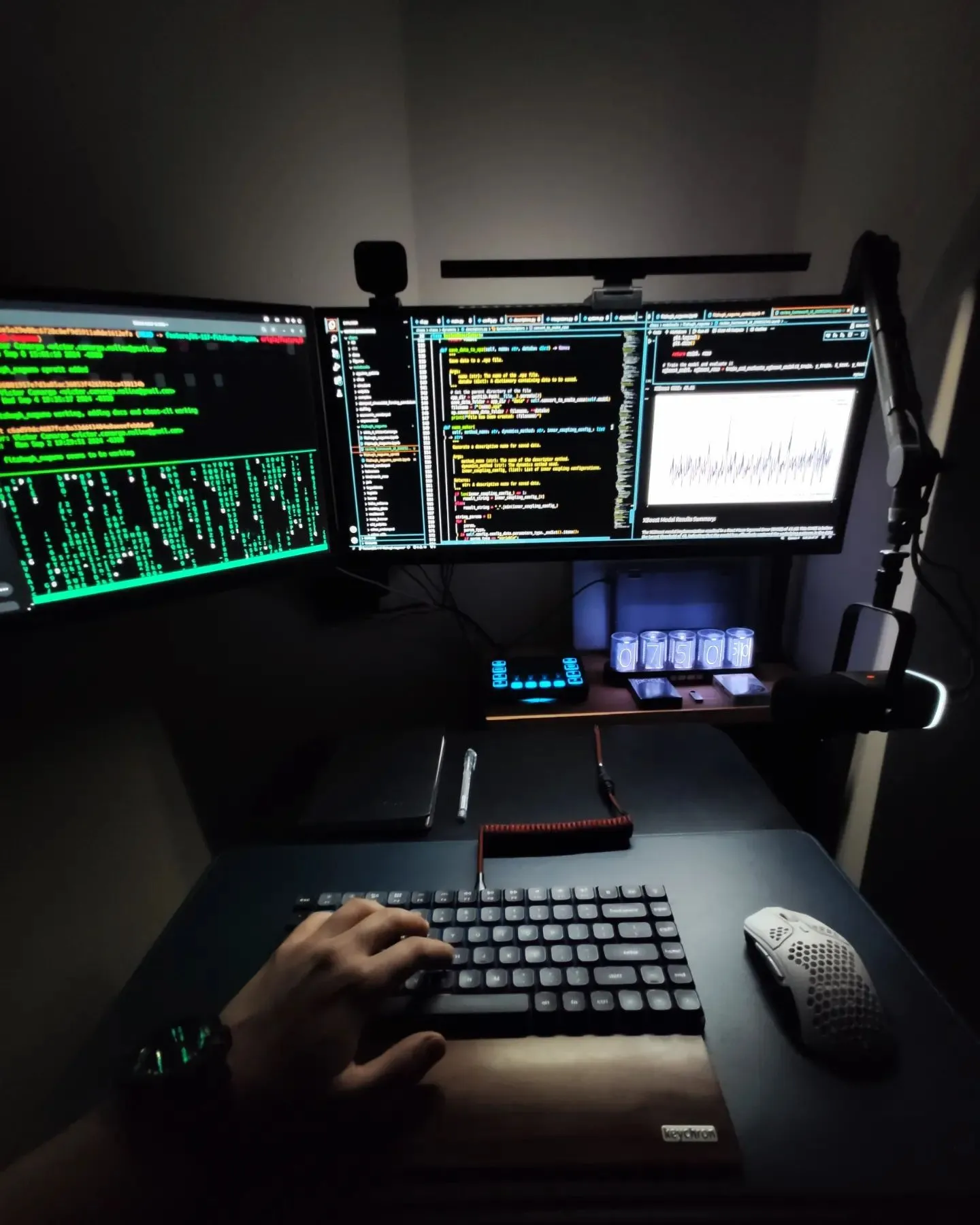 Dark ultrawide workspace supporting the Carta Healthcare case study